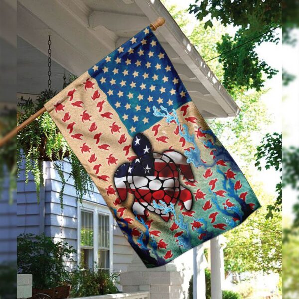 Patriotic Turtle American Flag Decor PN283Frs - Image 3