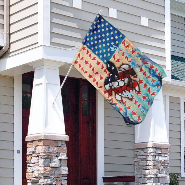 Patriotic Turtle American Flag Decor PN283Frs - Image 4