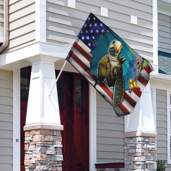 Turtle Flag QNK252F: High-Quality Outdoor Decor - Image 4