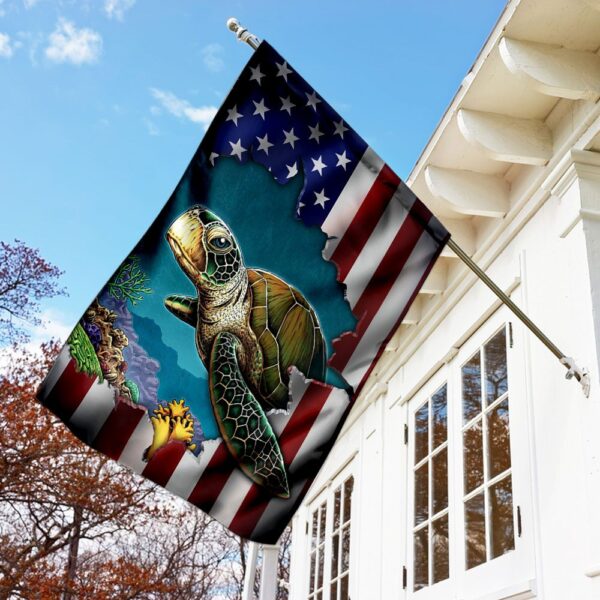 Turtle Flag QNK252F: High-Quality Outdoor Decor - Image 2