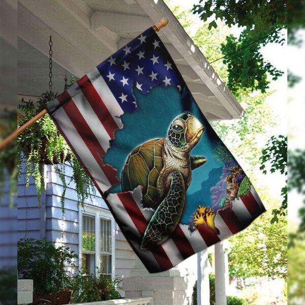Turtle Flag QNK252F: High-Quality Outdoor Decor - Image 3