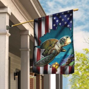Turtle Flag QNK252F: High-Quality Outdoor Decor