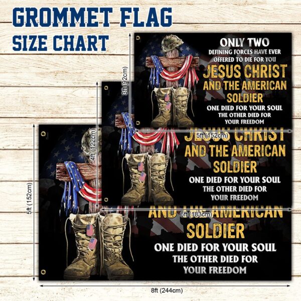 Veteran's Day Grommet Flag: Jesus, Soldier, & American Patriotism - Image 5
