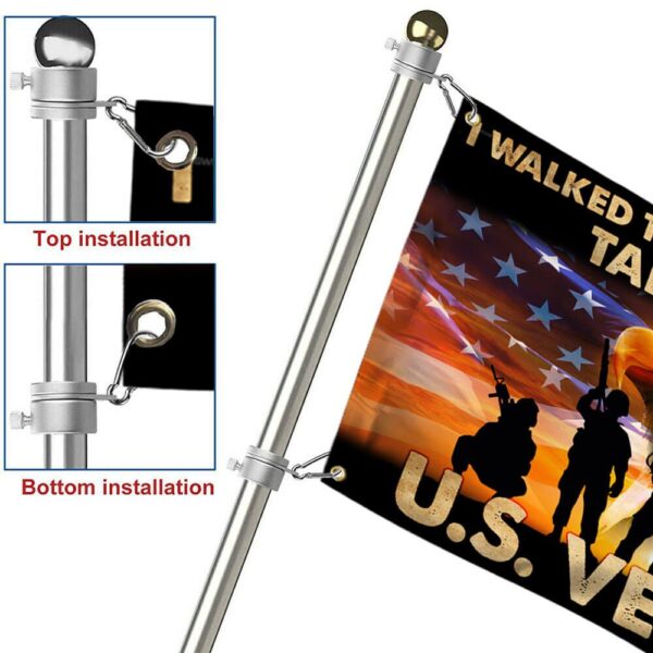 Veteran Grommet Flag: I Walked The Walk - TQN1015GF - Image 6