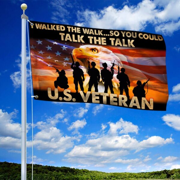 Veteran Grommet Flag: I Walked The Walk - TQN1015GF - Image 2
