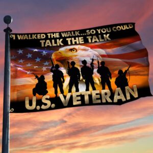 Veteran Grommet Flag: I Walked The Walk - TQN1015GF