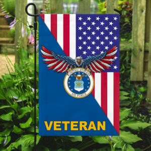 USAF Veteran Garden Flag: American Hero, Proudly Displayed