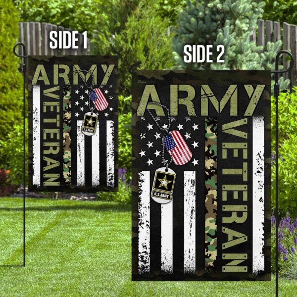 United States Army Veteran Garden Flag - Image 3