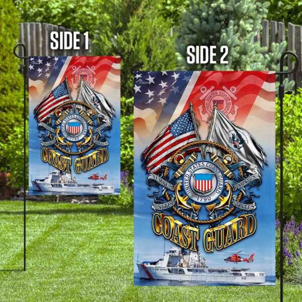 United States Coast Guard Garden Flag - Image 3
