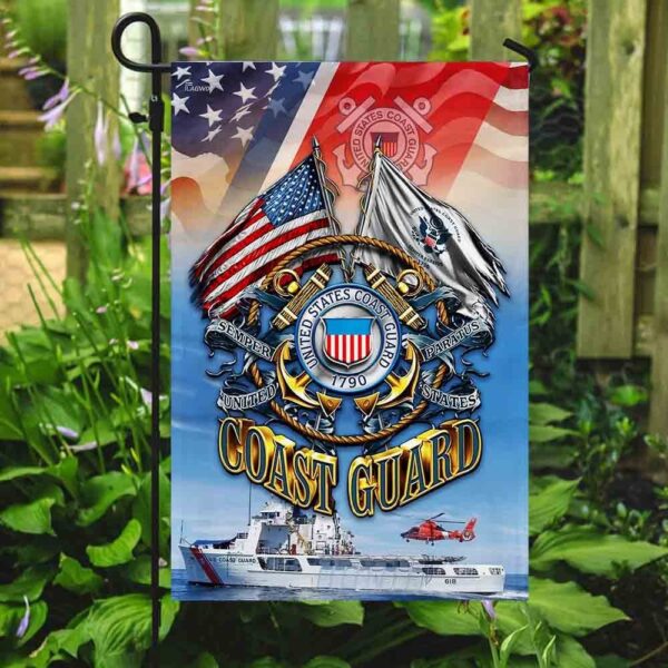 United States Coast Guard Garden Flag - Image 2
