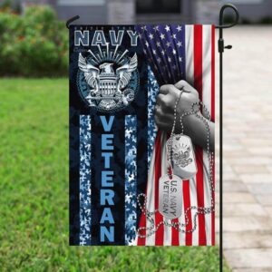 Navy Veteran Garden Flag: American Pride, Patriotic Decor