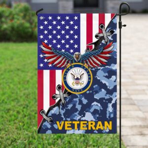 US Navy Veteran Garden Flag: American Pride Outdoor Decor