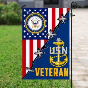 United States Navy Veteran Garden Flag