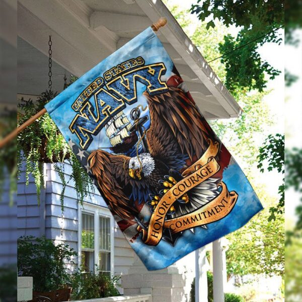 United States Vyna. Honor, Courage, Commitment Flag THN2147F - Image 3