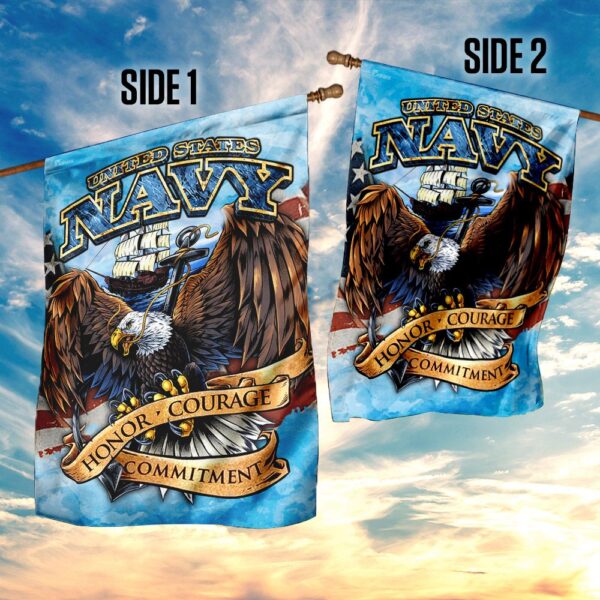United States Vyna. Honor, Courage, Commitment Flag THN2147F - Image 5