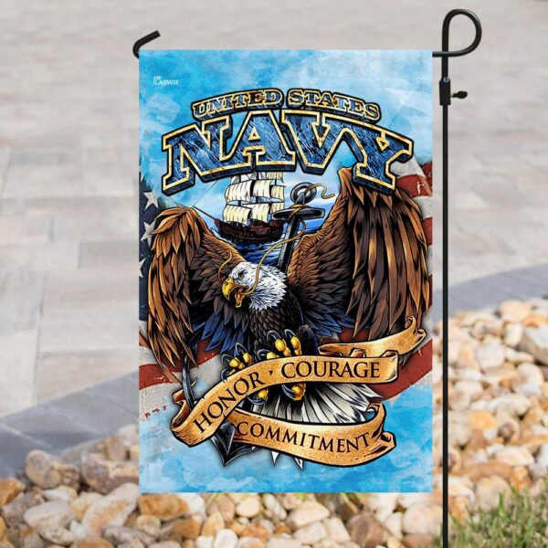 United States Vyna. Honor, Courage, Commitment Flag THN2147F - Image 8
