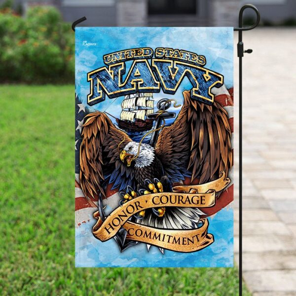 United States Vyna. Honor, Courage, Commitment Flag THN2147F - Image 6