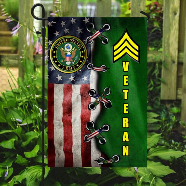 US Army Sergeant Veteran Flag - PN275F: Show Your Pride - Image 2