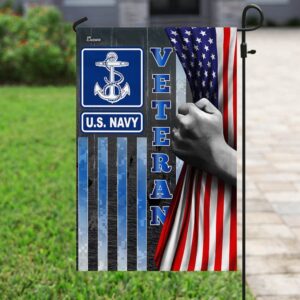 US Navy Veteran Garden Flag: Proudly Display Your Service