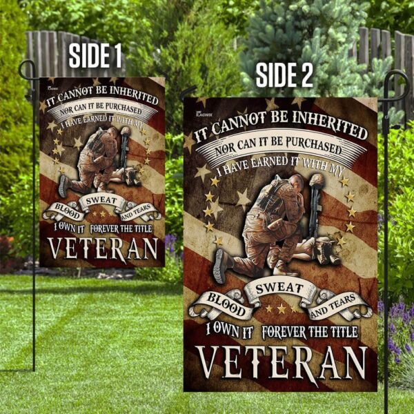 Patriotic US Veteran Garden Flag: Honor Their Service - Image 3