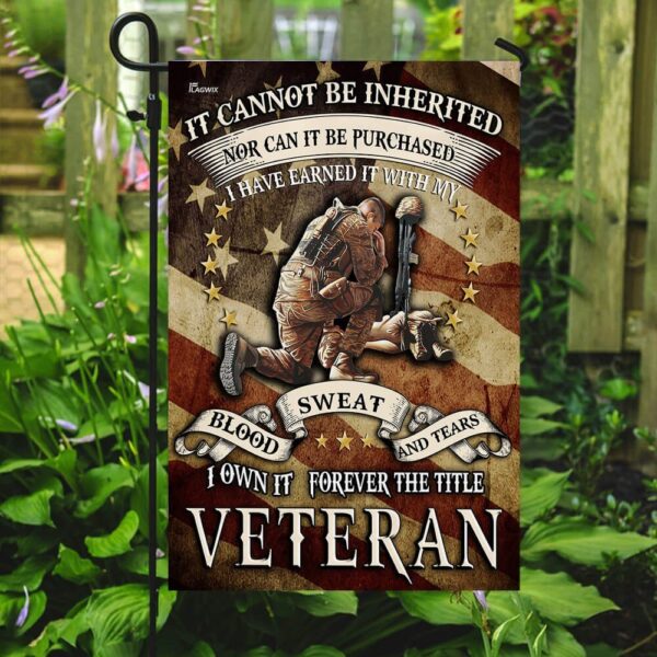Patriotic US Veteran Garden Flag: Honor Their Service - Image 2
