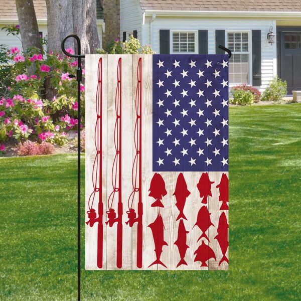 USA Fishing Flag: MLN1446F - Patriotic Fish Design - Image 4