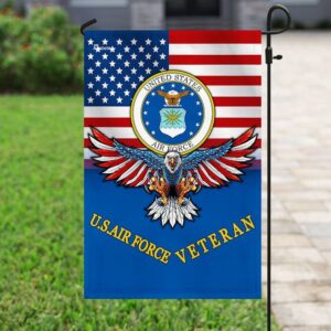 US Air Force Veteran Garden Flag: Patriotic Home Decor