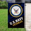 US Navy Veteran Garden Flag: Patriotic Home Decor