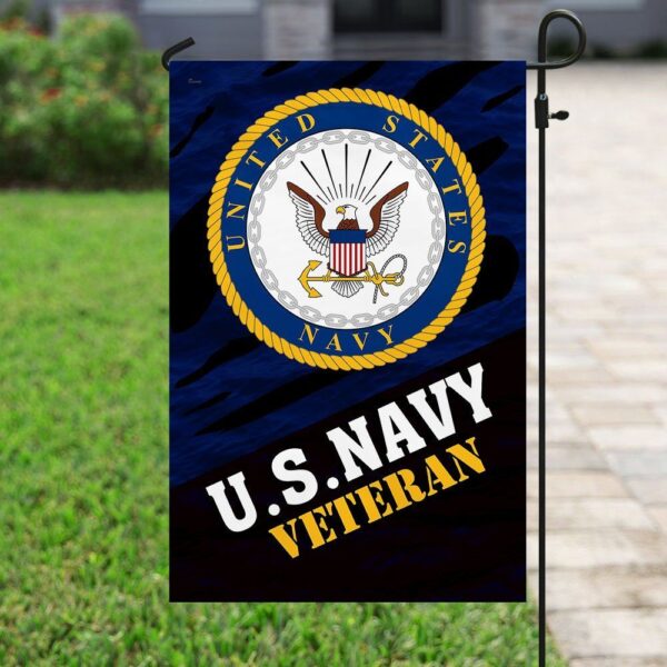 US Navy Veteran Garden Flag: Patriotic Home Decor