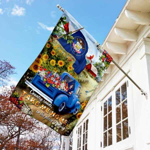 Utah Country Roads Flag: PSL166Fv3 - Scenic State Pride - Image 7