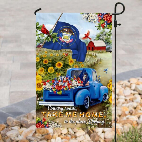 Utah Country Roads Flag: PSL166Fv3 - Scenic State Pride - Image 3