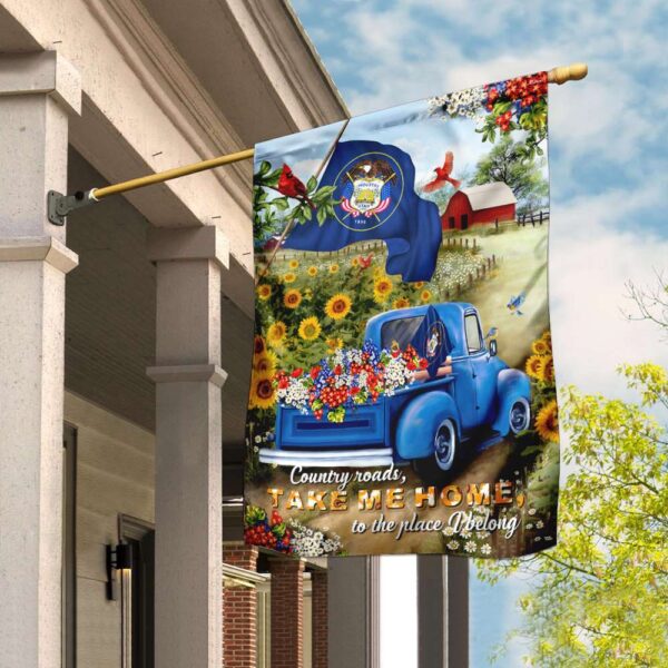 Utah Country Roads Flag: PSL166Fv3 - Scenic State Pride - Image 6