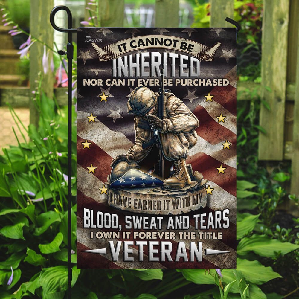 Veteran Earned It Flag: Blood, Sweat, Tears - Image 7