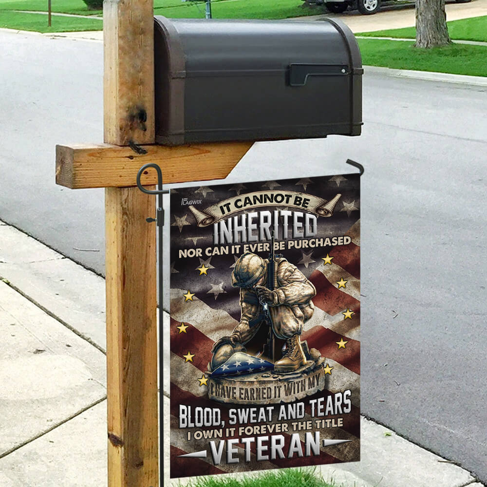 Veteran Earned It Flag: Blood, Sweat, Tears - Image 9