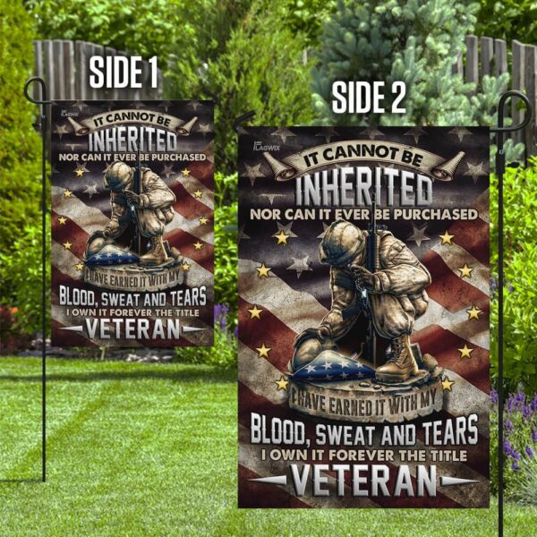 Veteran Earned It Flag: Blood, Sweat, Tears - Image 10