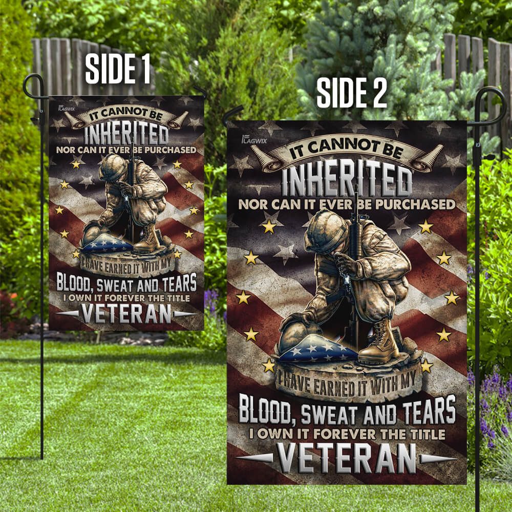 Veteran Earned It Flag: Blood, Sweat, Tears - Image 10