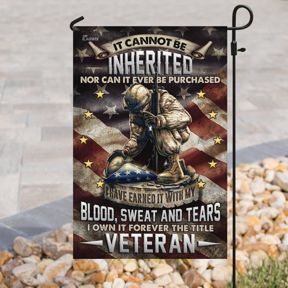 Veteran Earned It Flag: Blood, Sweat, Tears - Image 8