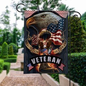 American Eagle Garden Flag: Patriotic Veteran Decor