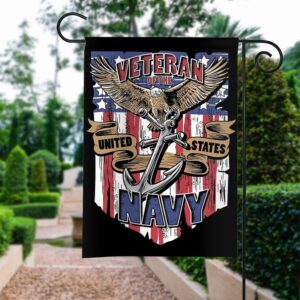 Navy Veteran Garden Flag: Proudly Display Your Service