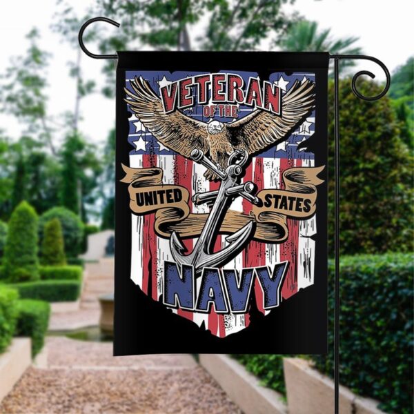 Navy Veteran Garden Flag: Proudly Display Your Service