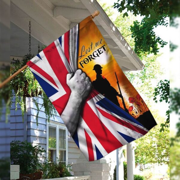 Lest We Forget: Union Jack Remembrance Day Flag - Image 3