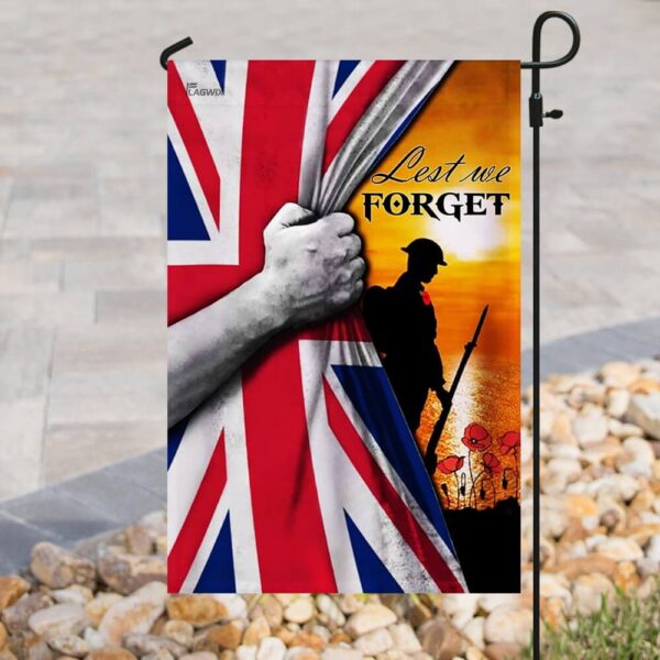 Lest We Forget: Union Jack Remembrance Day Flag - Image 8