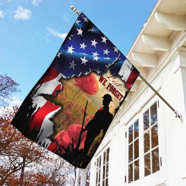 Veteran Remembrance Poppy & Lest We Forget Flag - Image 2