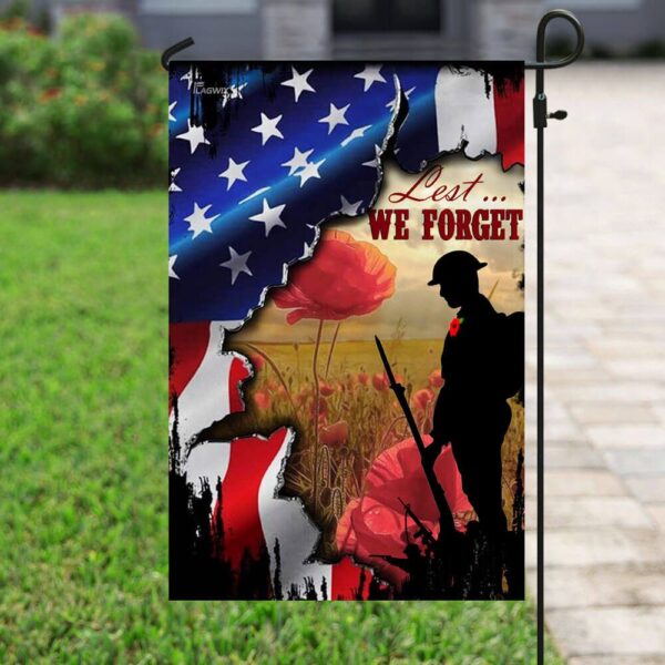 Veteran Remembrance Poppy & Lest We Forget Flag - Image 6