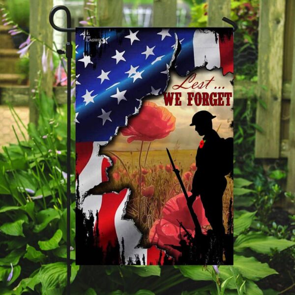 Veteran Remembrance Poppy & Lest We Forget Flag - Image 7
