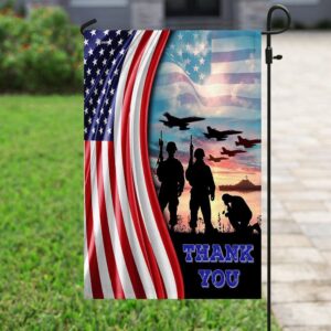 Veteran Thank You Garden Flag