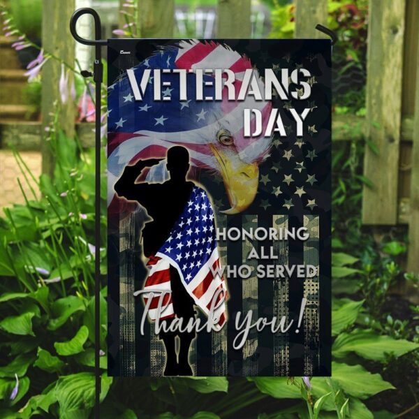 Veterans American Garden Flag - Image 2