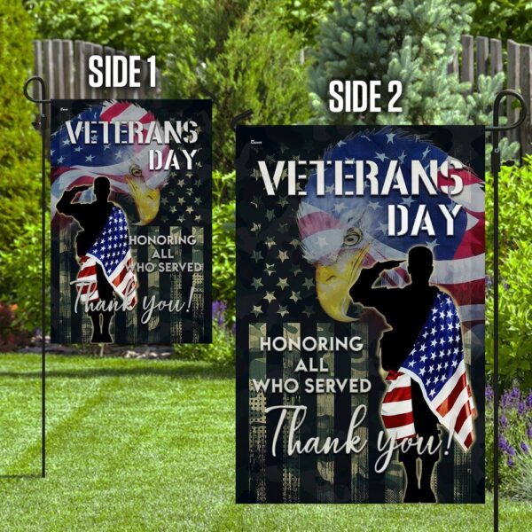 Veterans American Garden Flag - Image 3