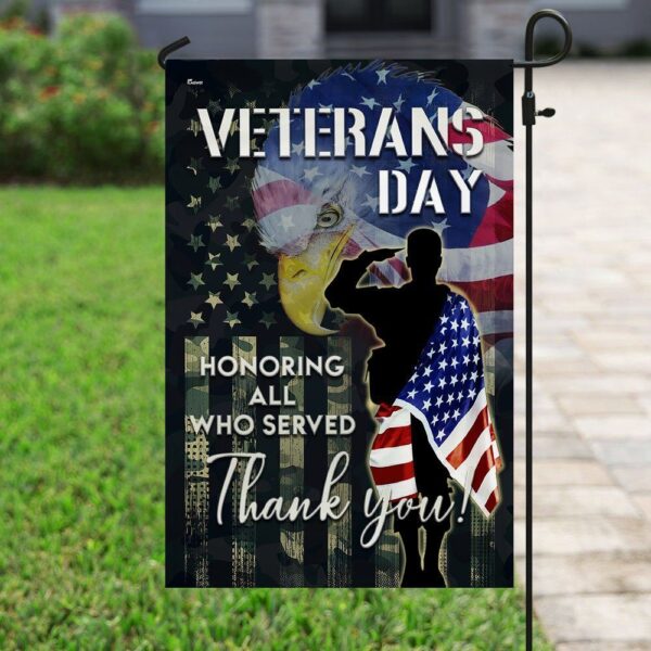 Veterans American Garden Flag