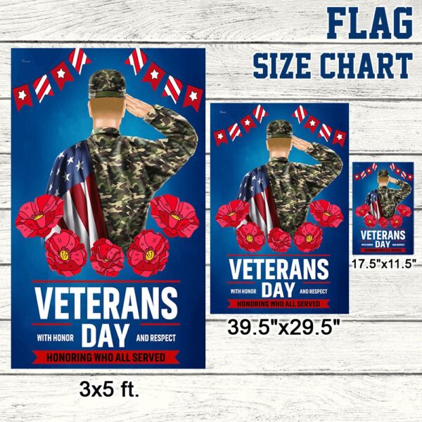 Veterans Day Flag: Honor & Respect (TQN1005F) - Image 7